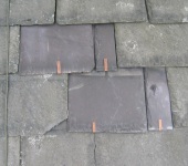 Replacement tiles clipped into position by P & AS Hayselden